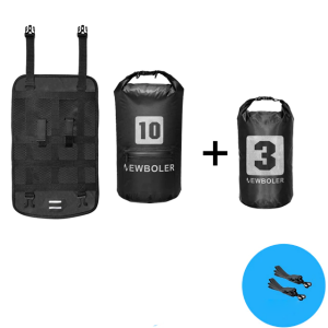 Sacs de Tube de Guidon de Vélo Étanches - Style 2 Noir 13L