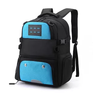 Sac à dos de football avec compartiment à chaussures - Bleu