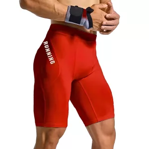 Shorts de compression pour entraînement homme - Rouge, S