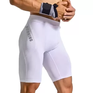 Shorts de compression pour entraînement homme - Blanc, S