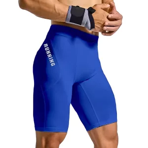 Shorts de compression pour entraînement homme - Bleu, S