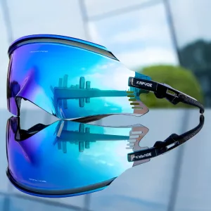 Lunettes de Cyclisme avec Protection UV - Bleu