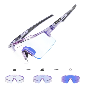 Lunettes de Cyclisme Photochromiques - VTT - Violet-Bleu