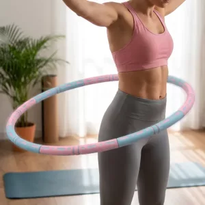 weighted hula hoop, weighted hoop, fitness hoop, weight loss hoop